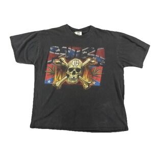 Vintage Winterland Pantera Shirt Mens XL Black Skull Weed Graphic Band Tee